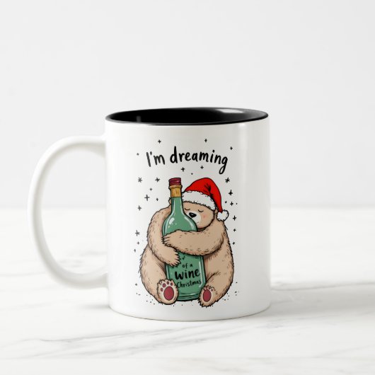 Ich träume von einem Weihnachtsfest Zweifarbige Tasse (Links)