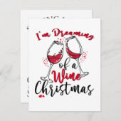 Ich träume von einem Weinfest Einladung (Vorne/Hinten)