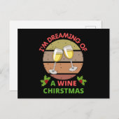 Ich träume von einem Weinfest Postkarte (Vorne/Hinten)