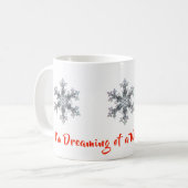 Ich träume von einem weißen Weihnachten, Schneeflo Kaffeetasse (Vorderseite Links)