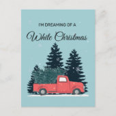 Ich träume von einem weißen Weihnachtsfest Postkarte (Vorderseite)