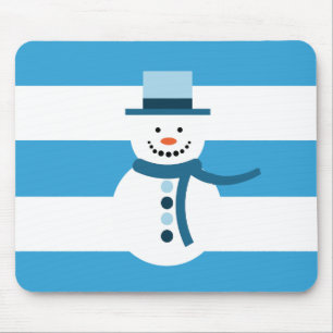Ich träume von einem weißen Winterschneemann Mousepad