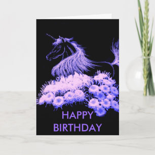 Ich träume von Einhörnchen, GLÜCKLICH GEBURTSTAG Karte