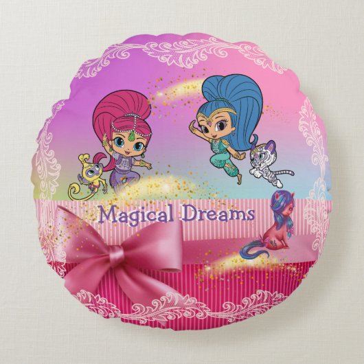 Ich träume von Jeannie Magical Dreams Round Kissen (Vorderseite)