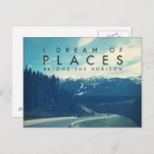 Ich träume von Orten jenseits des Horizonts Postkarte (Vorne/Hinten)