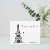 Ich träume von Paris, 2 Postkarte (Stehend Vorderseite)