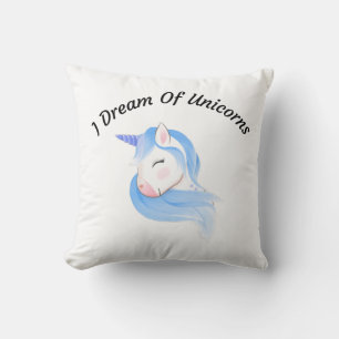 Ich träume von Unicorns Throw Kissen