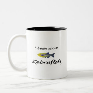 Ich träume von Zebrafisch Zweifarbige Tasse