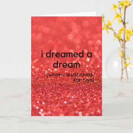 Ich träumte einen Traum Karte (Gelbe Blume)