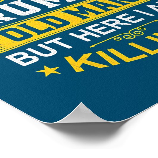 Ich träumte nie, dass ich ein gruseliger alter Man Poster (Ecke)