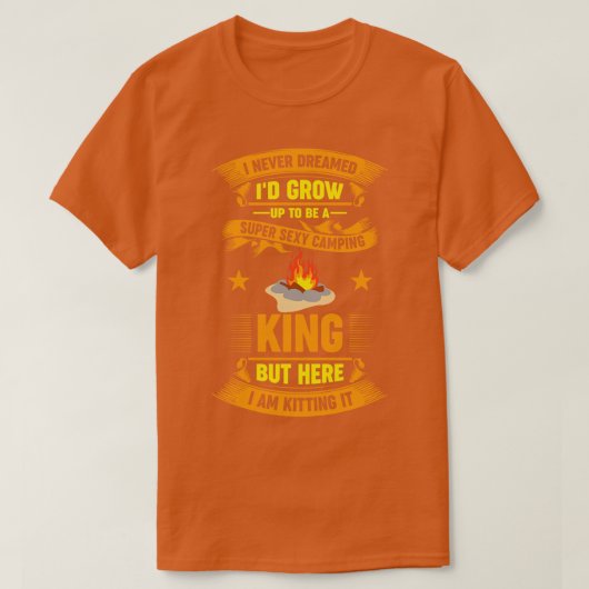 Ich träumte nie, dass ich im Freien Camping Camper T-Shirt (Design vorne)