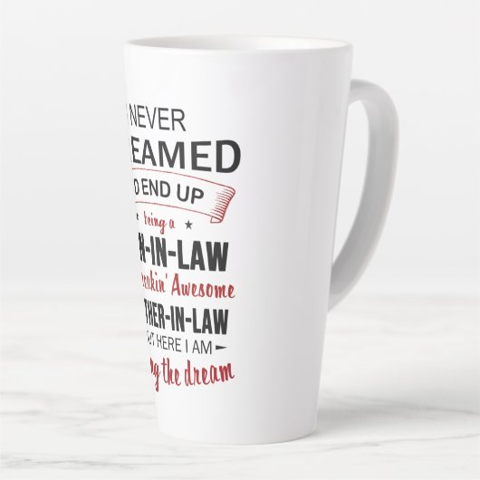 Ich träumte nie davon, als Schwiegersohn Freakin' Milchtasse (Rechte Ecke)