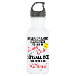 Ich träumte nie Softball Edelstahlflasche
