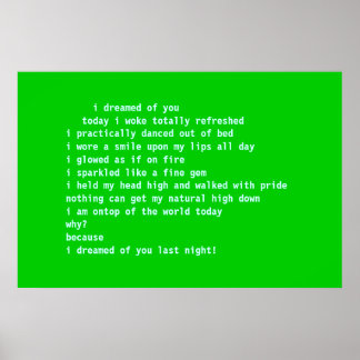 Ich träumte von dir poster