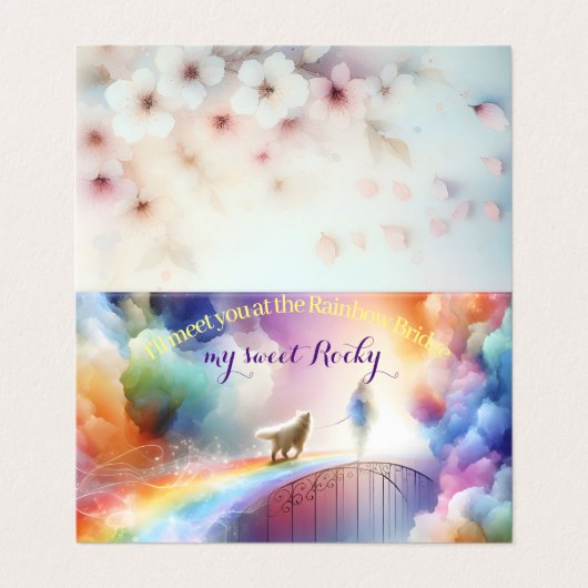 Ich treffe dich auf der Rainbow Bridge (Außenseite Aufgefaltet)