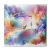 Ich treffe dich auf der Rainbow Bridge Fliese (Vorderseite)