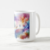 Ich treffe dich auf der Rainbow Bridge Kaffeetasse (VorderseiteRechts)