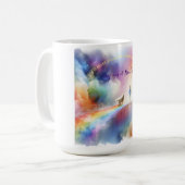 Ich treffe dich auf der Rainbow Bridge Kaffeetasse (Vorderseite Links)