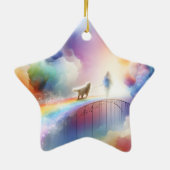Ich treffe dich auf der Rainbow Bridge Keramik Ornament (Hinten)