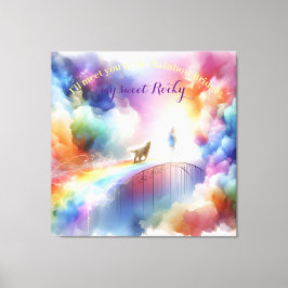 Ich treffe dich auf der Rainbow Bridge Leinwanddruck