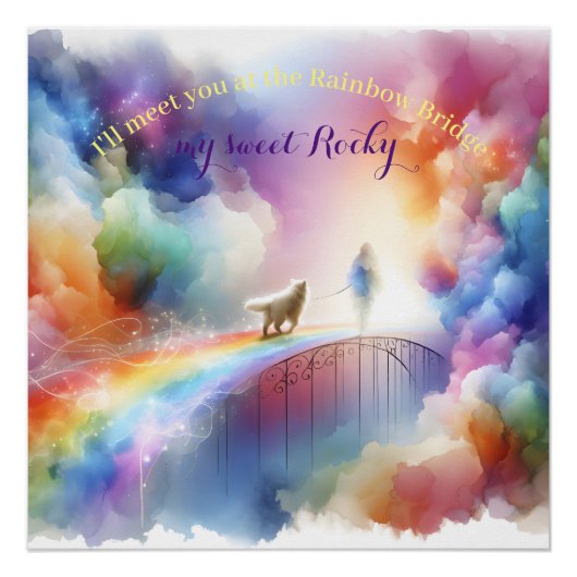 Ich treffe dich auf der Rainbow Bridge Poster (Vorderseite)