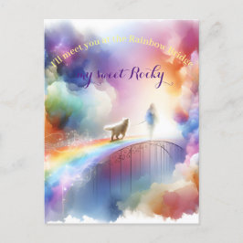 Ich treffe dich auf der Rainbow Bridge Postkarte