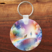 Ich treffe dich auf der Rainbow Bridge Schlüsselanhänger (Rückseite)