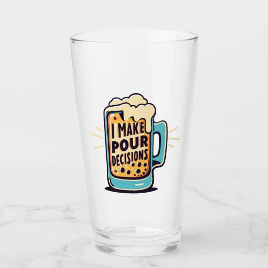 Ich treffe Entscheidungen besser Glas (Vorderseite)