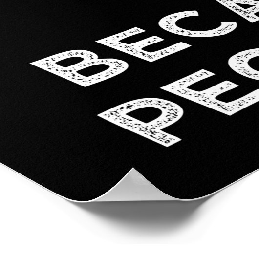 Ich treffe Metall, weil es illegal ist, Menschen a Poster (Ecke)