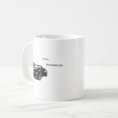 Ich treibe, deshalb bin ich kaffeetasse (Vorderseite Links)