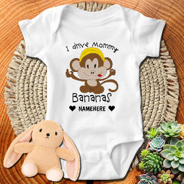 Ich treibe Mommy Bananas Baby Strampler