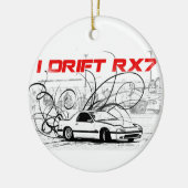 Ich treibe RX7 Keramik Ornament (Links)