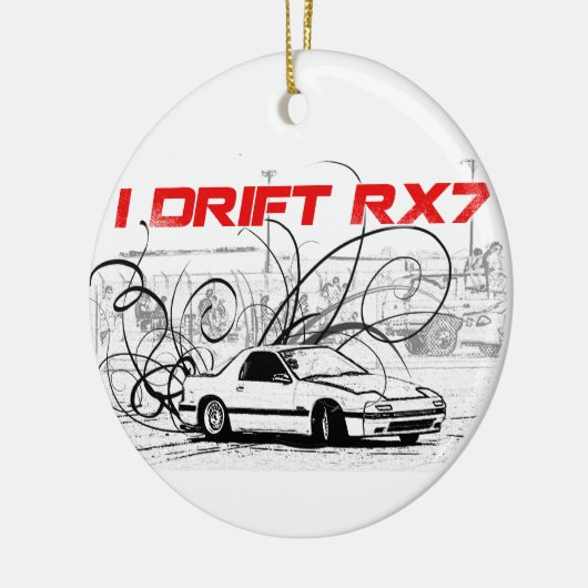 Ich treibe RX7 Keramik Ornament (Links)
