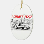 Ich treibe RX7 Keramik Ornament (Links)