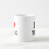 ICH ❤️ TREKKING I LIEBE TREKKING I KAFFEETASSE (Mittel)