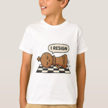 Ich trete lustiges Schachspieler T-Shirt zurück