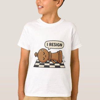 Ich trete lustiges Schachspieler T-Shirt zurück