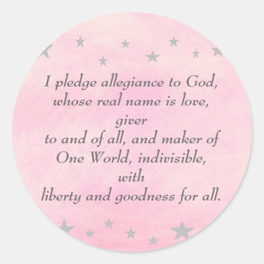 Ich treue Gott zu, Aufkleber (Vorderseite)