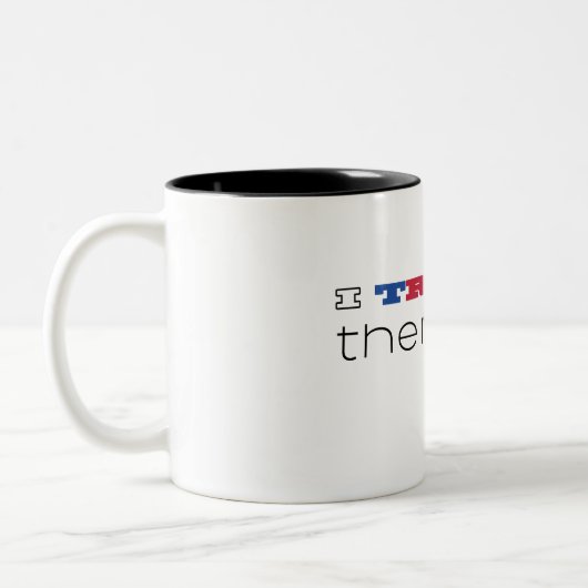 Ich Tri daher bin ich cool Triathlon Zweifarbige Tasse (Links)