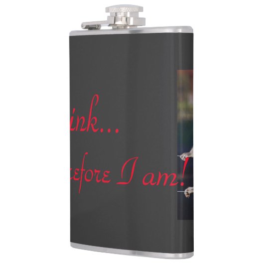 Ich trinke, also bin ich! flachmann (Links)