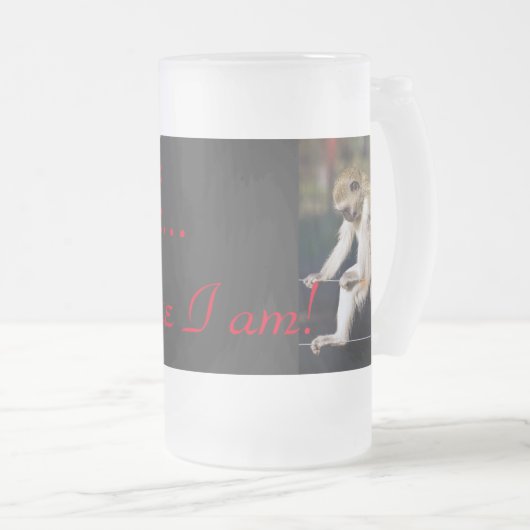 Ich trinke, also bin ich! mattglas bierglas (VorderseiteRechts)