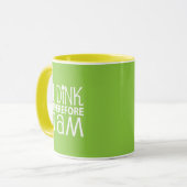 Ich trinke also bin ich Pickleball Tasse (Vorderseite Links)