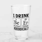 Ich trinke Bier regelmäßig Pint Trinkglas-Cup Glas (Vorderseite)