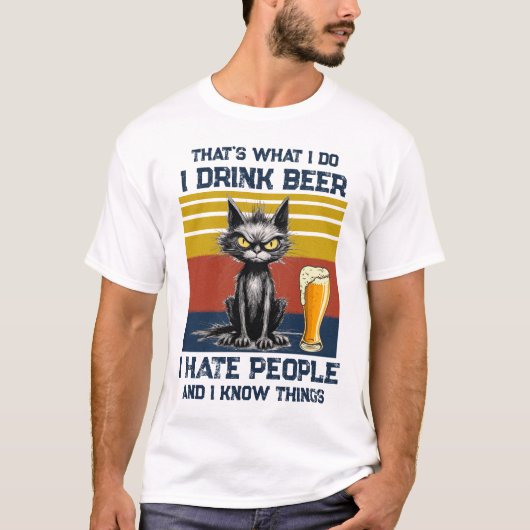 Ich trinke Bier-T - Shirt (Vorderseite)