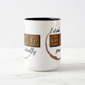 "Ich trinke CoFFe periodisch" 15 oz Tasse (Mittel)