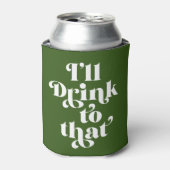 Ich trinke darauf dosenkühler (Kanne Vorderseite)