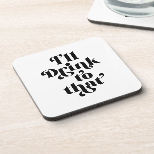 Ich trinke darauf getränkeuntersetzer (Linke Seite)