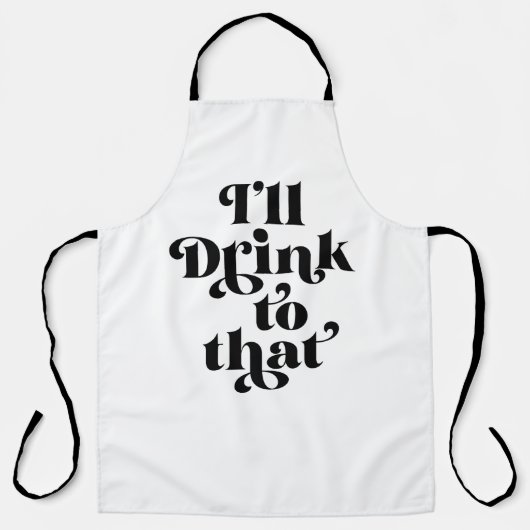 Ich trinke darauf schürze (Vorderseite)