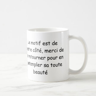 „Ich trinke das Leben in Rose“ (linke Hand) Kaffeetasse