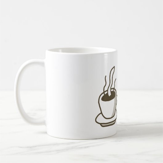 Ich trinke Kaffee an der Java-Funktion individuell Kaffeetasse (Links)